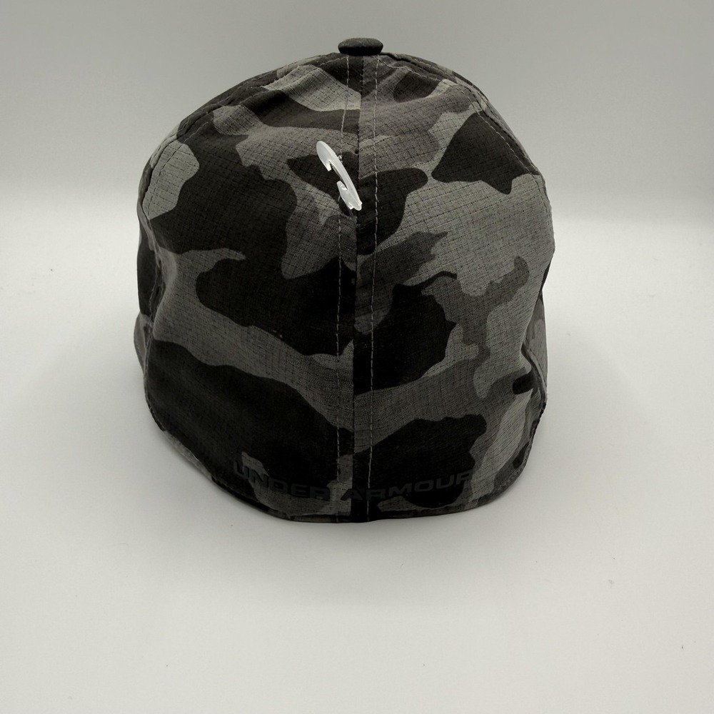 Under‎ Armour Hat Cap Fitted Mens Medium/Large Gray Camo Ripstop Outdoor Hunting - Picture 5 of 8